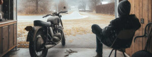 Motorradsaison, Einwintern