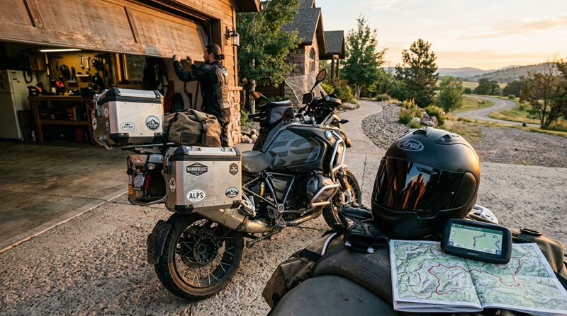 Motorrad-Urlaubstour