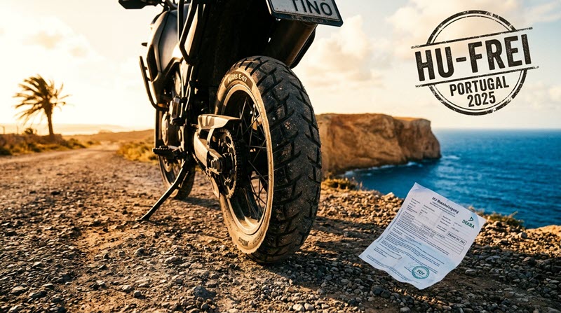 Motorrad in den Bergen, HU