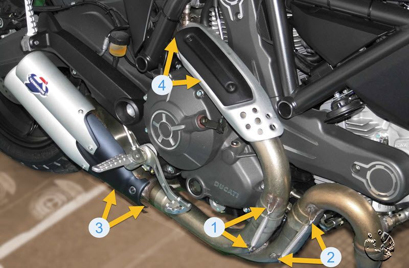 Auspuffdemontage Ducati Scrambler 800