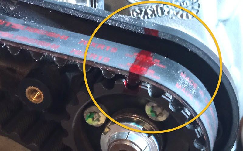 Wellenposition waagerechter Zylinder an Nockenwelle bestimmen Ducati Scrambler 800