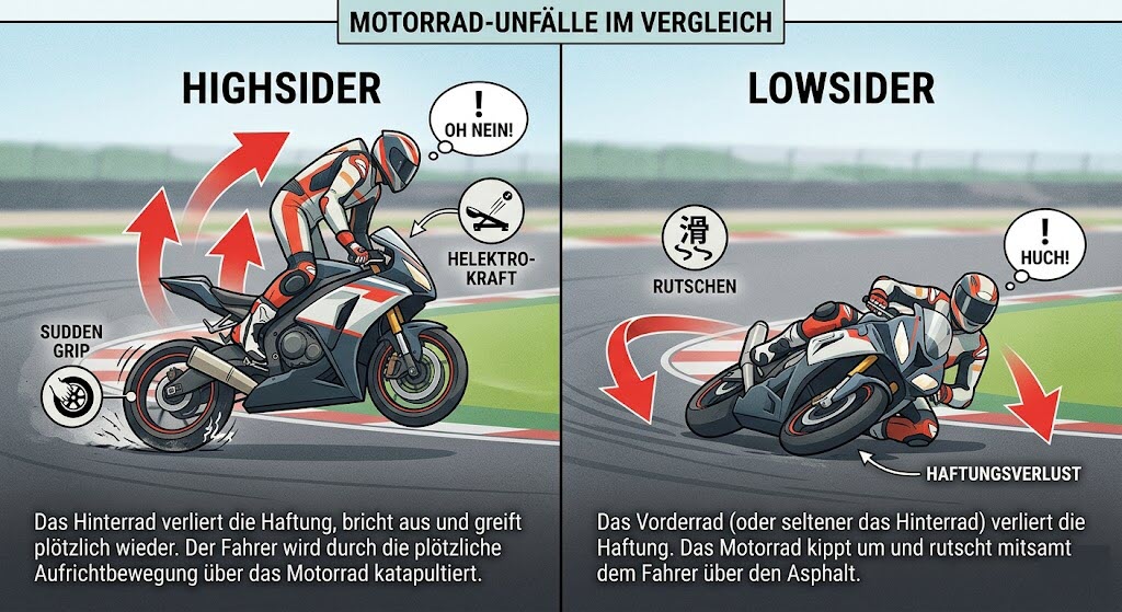 Highsider, Lowsider, Fahrassistenten