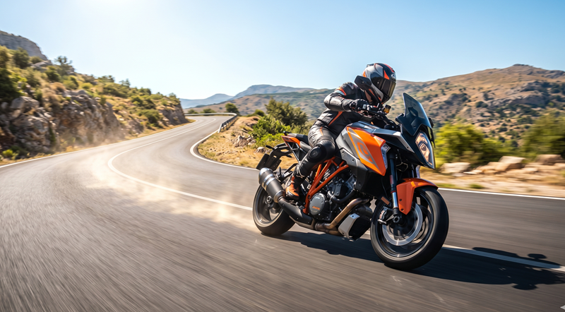 Motorrad richtig einfahren, Motorrad auf Straße